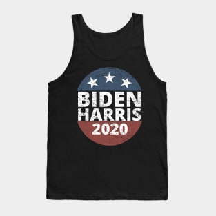 Biden Harris 2020 Vintage Button Distressed Design Tank Top